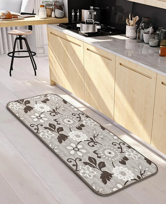 Saral Home Noureau Floral Soft Cotton Durable & Washable Multipurpose Runner