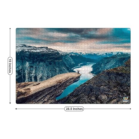 Webby The Cliff Wooden Puzzle Best Gift for Teenager Puzzle for Adult & 14+ Kids, 1000 Pieces Puzzle