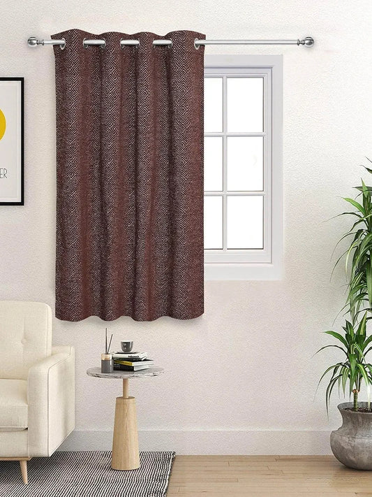 Saral Home Pacman Saral Home Chenille Blackout Window Curtains 1pc Brown