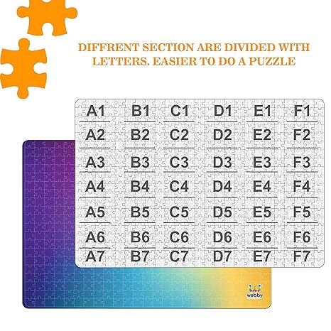 Webby Multicolour Gradient Wooden Jigsaw Puzzle 500 Pieces
