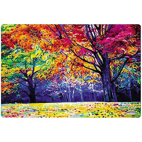 Webby Colourful Autumn Forest Painting Jigsaw Puzzle for Kid 252 Pieces