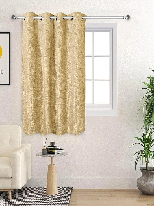 Saral Home Pacman Saral Home Chenille Blackout Window Curtains 1pc Gold