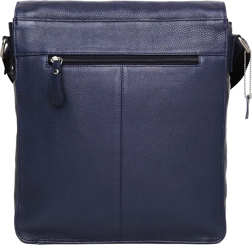 WildHorn® Original Leather 11.5 inch Messenger Bag for Men I Multipurpose Bag I Office Bag I Travel Bag with Adjustable Strap