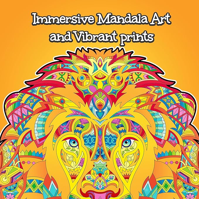 91knots Majestic Lion 84 Pieces Animal Shape Wooden Jigsaw Puzzle for Adults and Kids 6+ Years | Majestic Lion