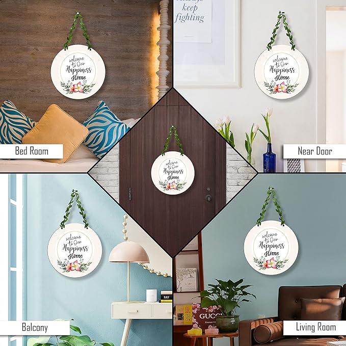 Sehaz Artworks Home Decor Items for Living Room Welcome Home Wall Hanging Only Wall -1-0020
