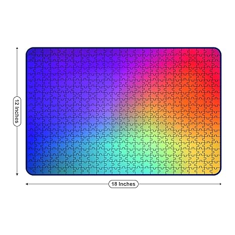 Webby Multicolour Gradient Wooden Jigsaw Puzzle 500 Pieces