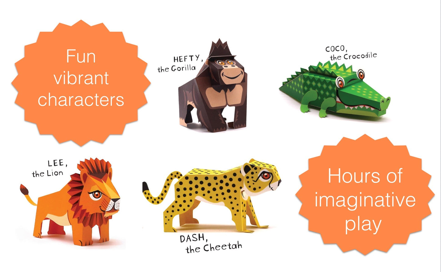 Mini Lemur DIY Animal Paper Craft Kit