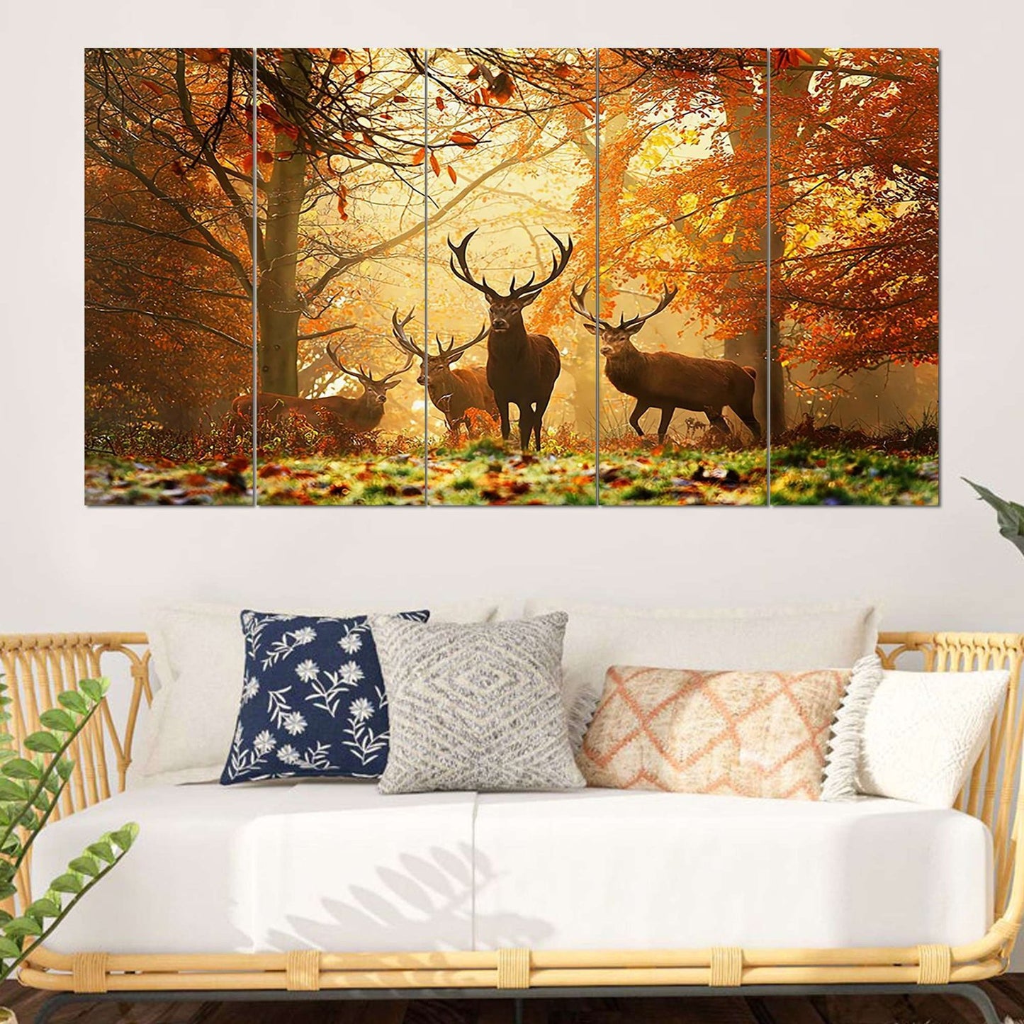 SET OF 5 DIGITAL WALL PAINTING