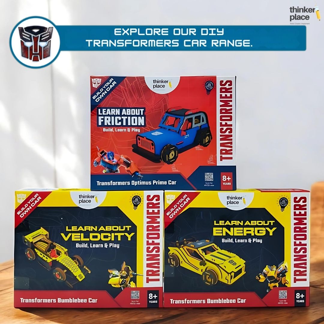Transformers Bumblebee DIY Race Car- Learn about Velocity
