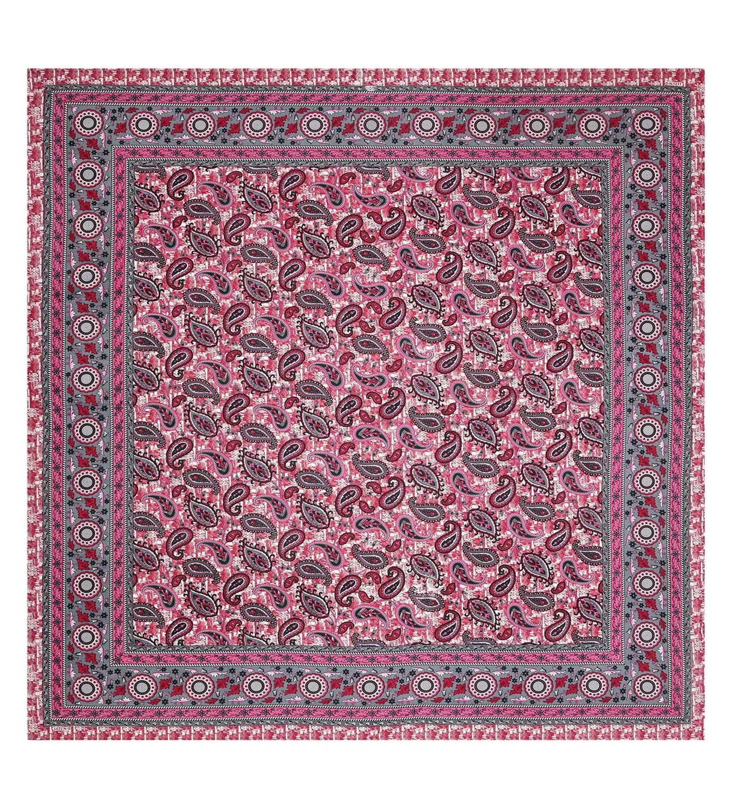 100% Pure Cotton Traditional Printed Bedsheet for Double Bed King Size Bedsheet with 2 Pillow Covers