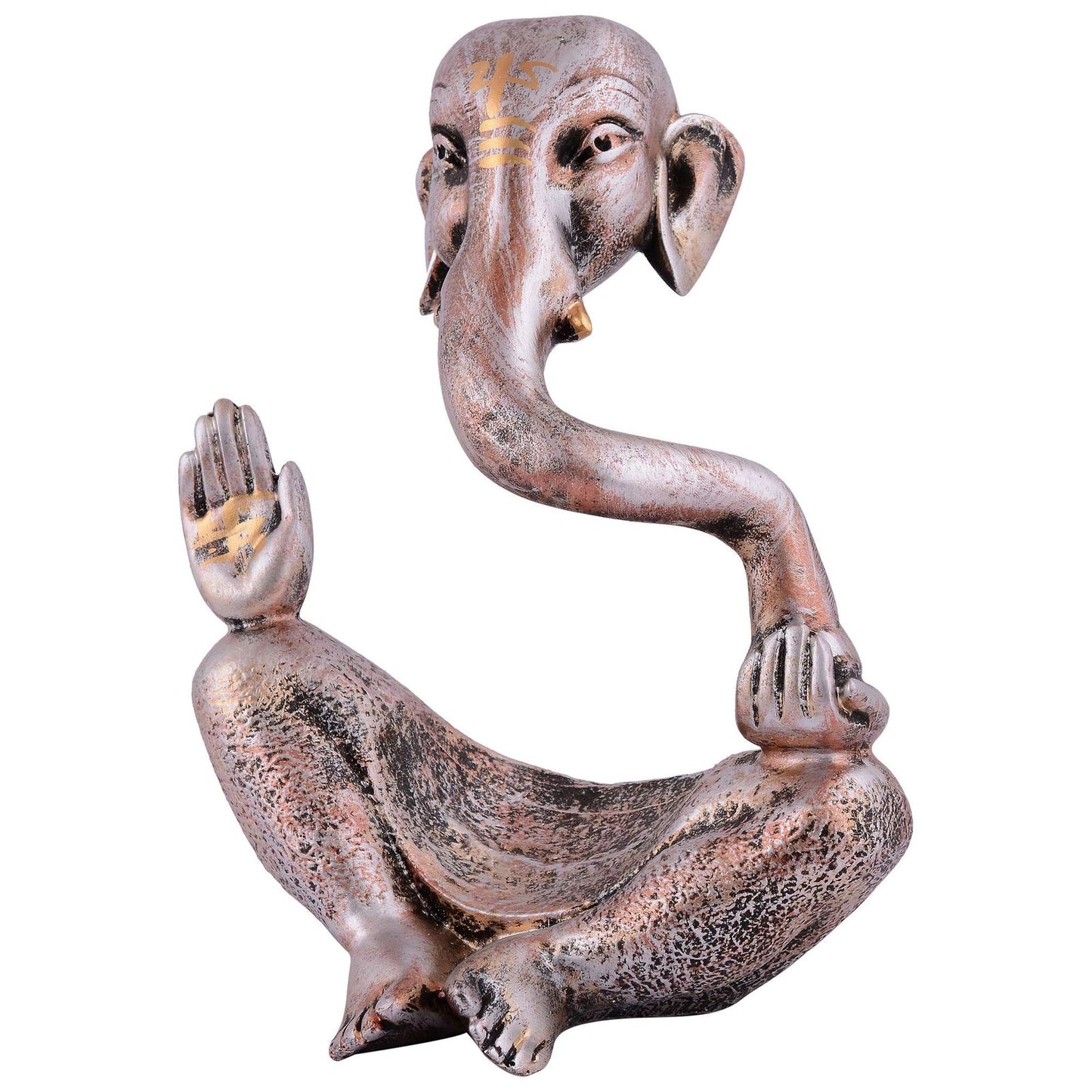 Ganesha Statue Idol Shriganesh Bhagwan Murti / Home, Office Decor / Car Dashboard / Side Table Brass Ganpati / Lord Vinayaka Statue / God of Luck & Success Sculpture / Gift Items