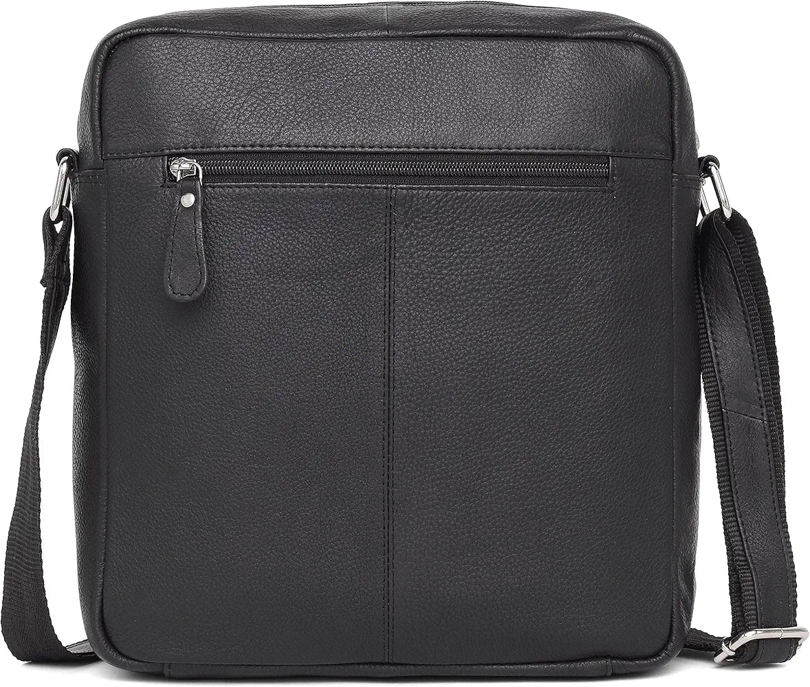 WildHorn Urban Edge Leather Sling Messenger Bag for Men I Dimension: L- 11 inch H- 12.5 inch W- 2.5 inch