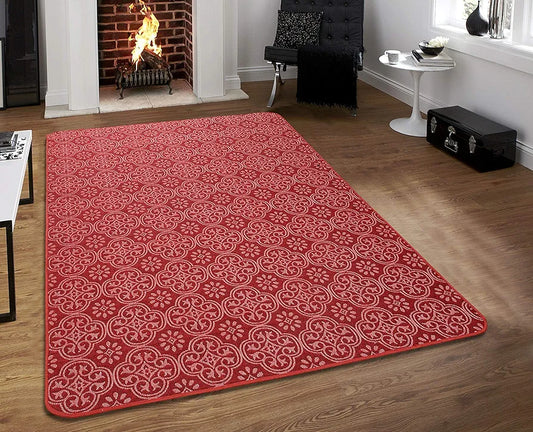 Saral Home Cotton Jacquard Anti Skid Carpet