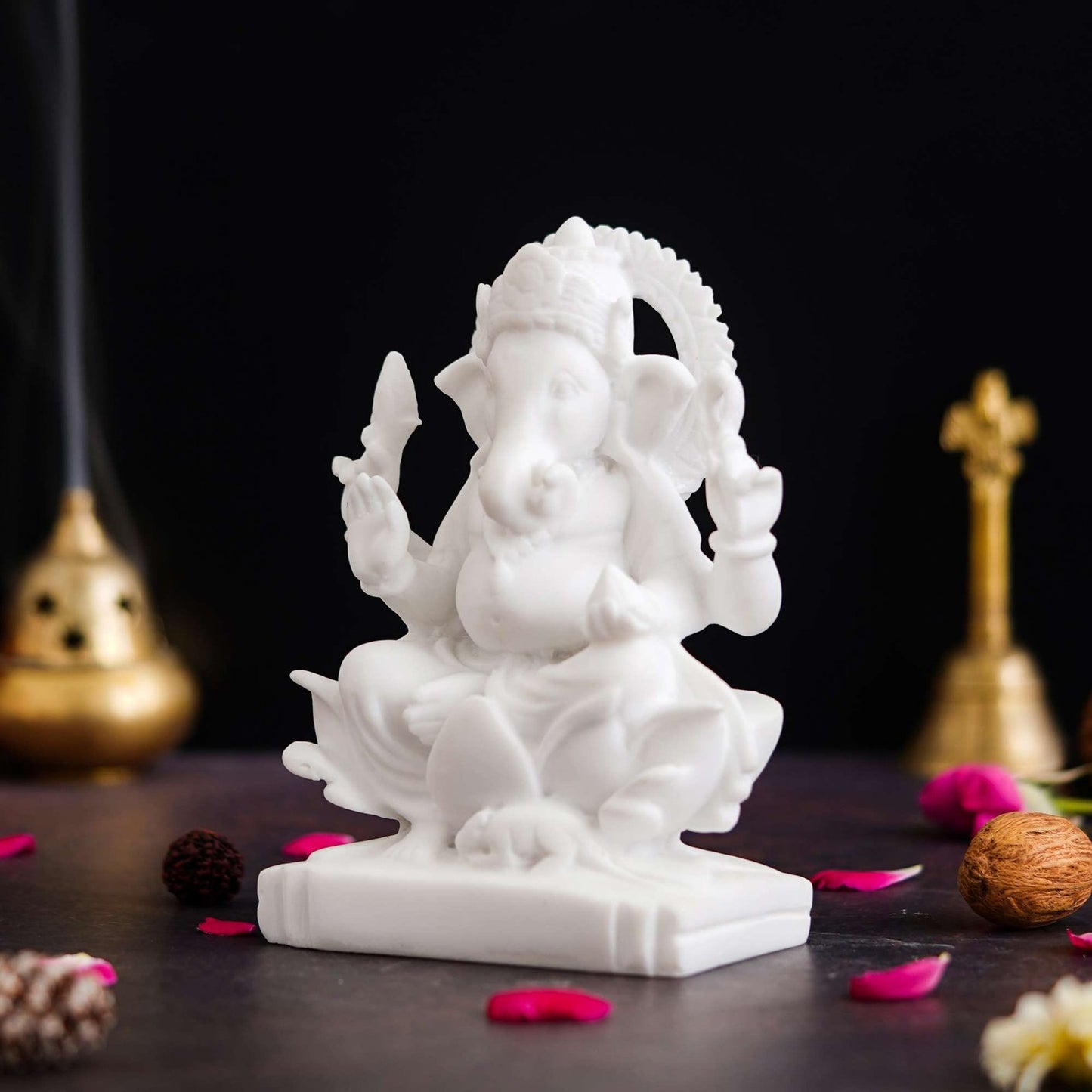 Marble Ganesh ji Statue Idol Murti for Home Decor Office Desk? for HomeDecor Decoration Gifting