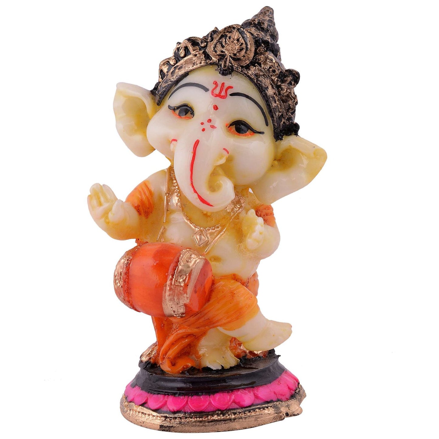 Ganesha Statue Idol Shriganesh Bhagwan Murti / Home, Office Decor / Car Dashboard / Side Table Brass Ganpati / Lord Vinayaka Statue / God of Luck & Success Sculpture / Gift Items