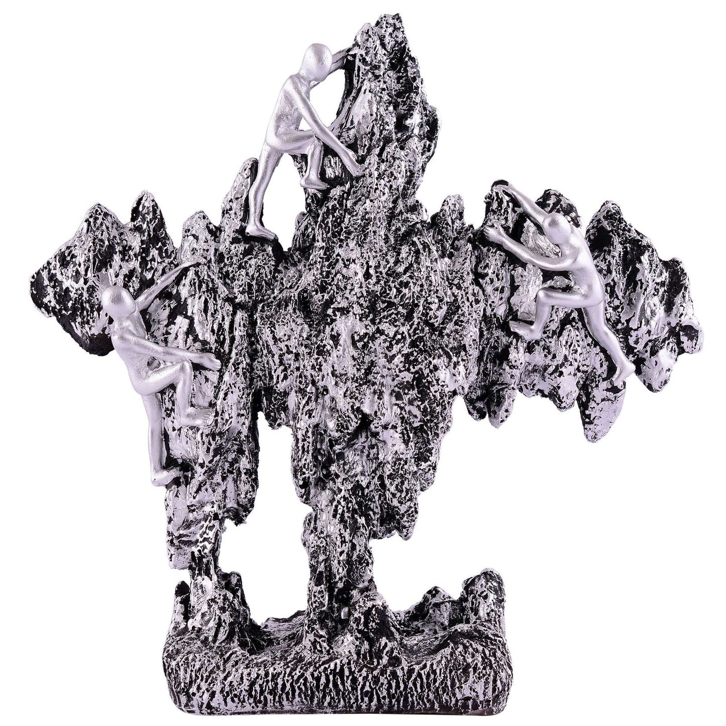 Men Sitting on Ball Showpiece for Home Decor Showpiece, Atlas Sculpture for Office Table Décor multicolour