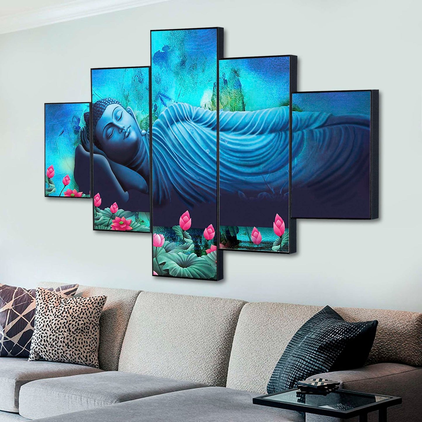 Set Of Five Framed Digital Wall Painting