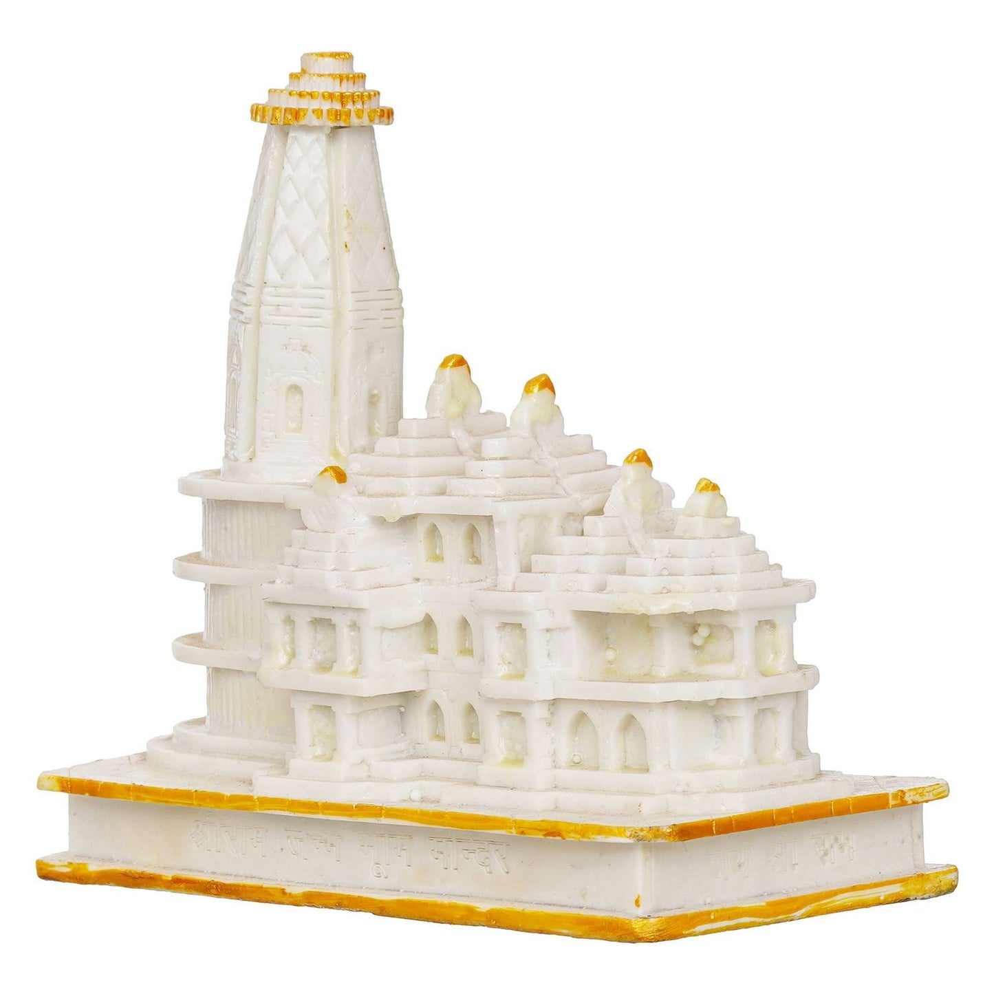 Ram Mandir | Jai Shree Ram JanamBhoomi Mandir, Religious, Mandir Murti, Ayodhya Model, for Home, Pooja Room, Puja, Temple | Marble Handcrafted- White