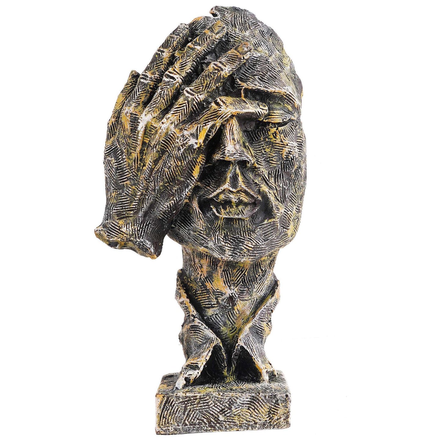Face Statue for Living Room/Bedroom/Home/Office House, Big Size murti Antique Idol Abstract Art Decor showpiece Good for Gifts an Any Occasion Anniversary