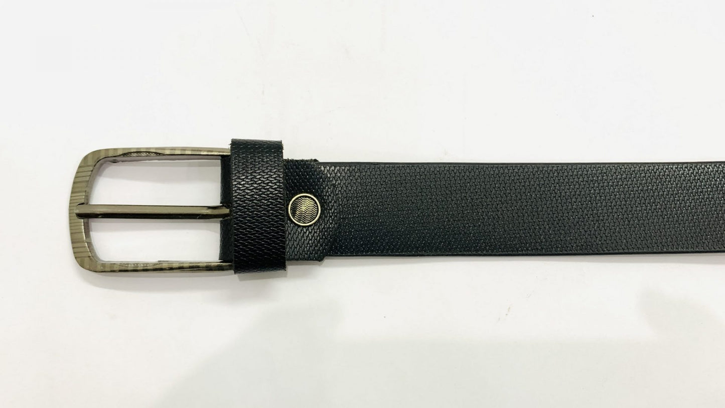 CraftShades Buffalo Leather Everyday Belt | Buffalo Leather | Black Colour