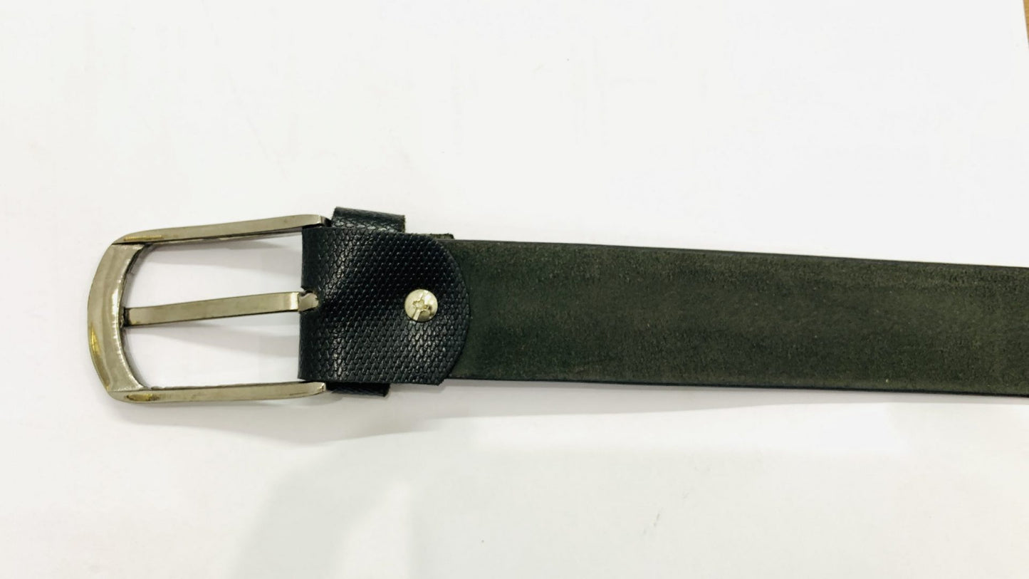 CraftShades Buffalo Leather Everyday Belt | Buffalo Leather | Black Colour
