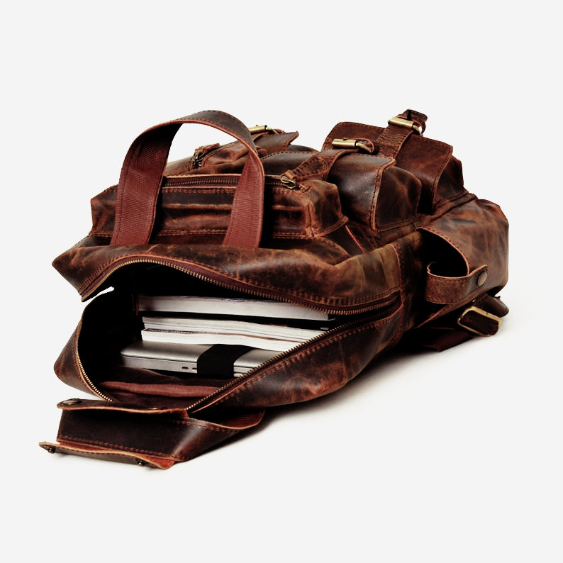 Craftshades – Buffalo Vintage 16″ Leather Backpack