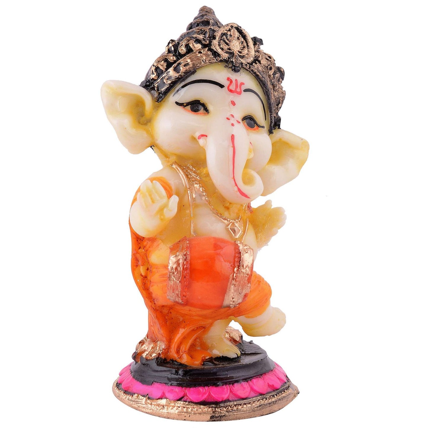 Ganesha Statue Idol Shriganesh Bhagwan Murti / Home, Office Decor / Car Dashboard / Side Table Brass Ganpati / Lord Vinayaka Statue / God of Luck & Success Sculpture / Gift Items
