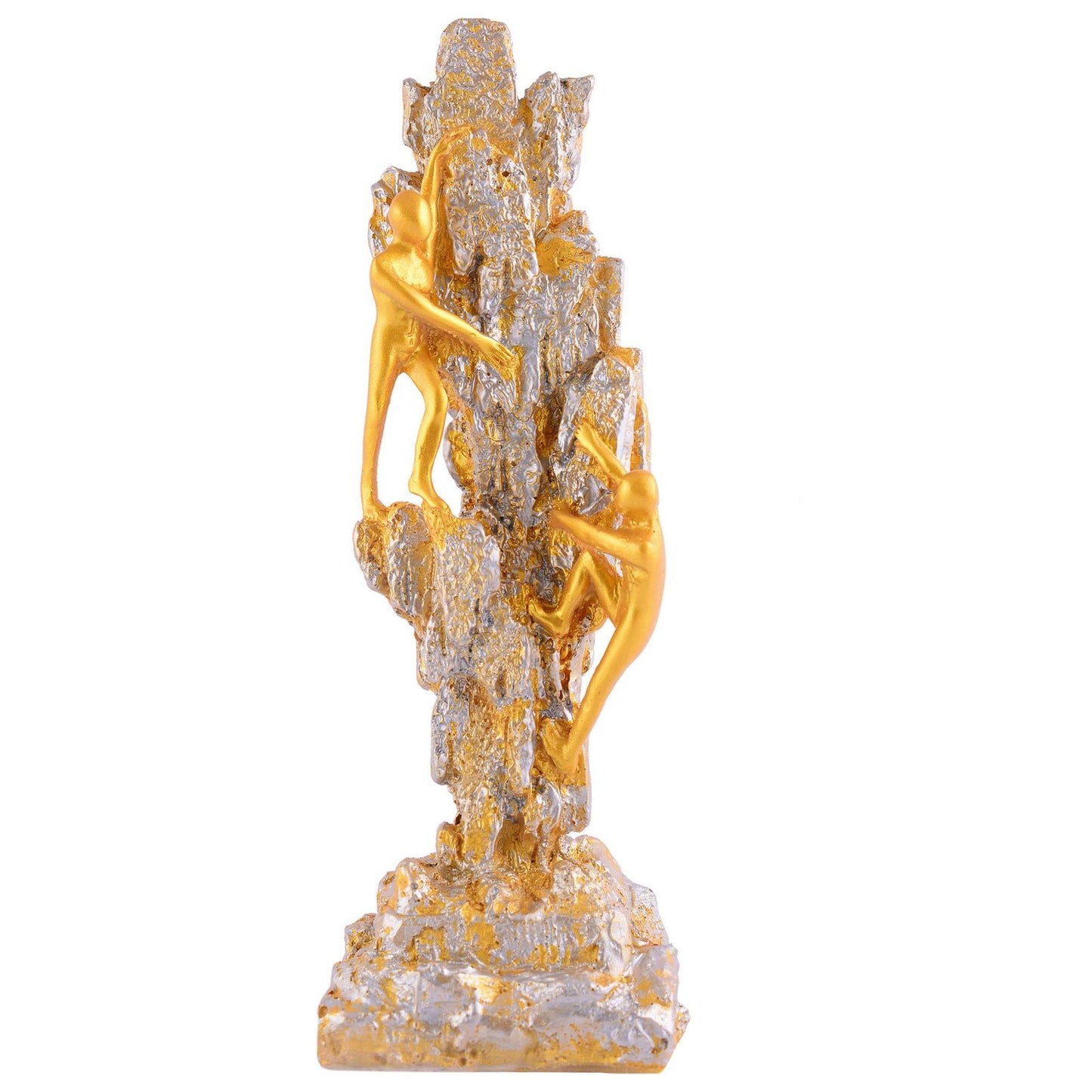 Men Sitting on Ball Showpiece for Home Decor Showpiece, Atlas Sculpture for Office Table Décor multicolour