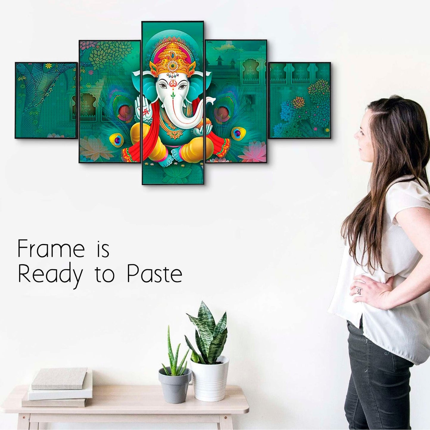 Set Of Five Framed Digital Wall Painting