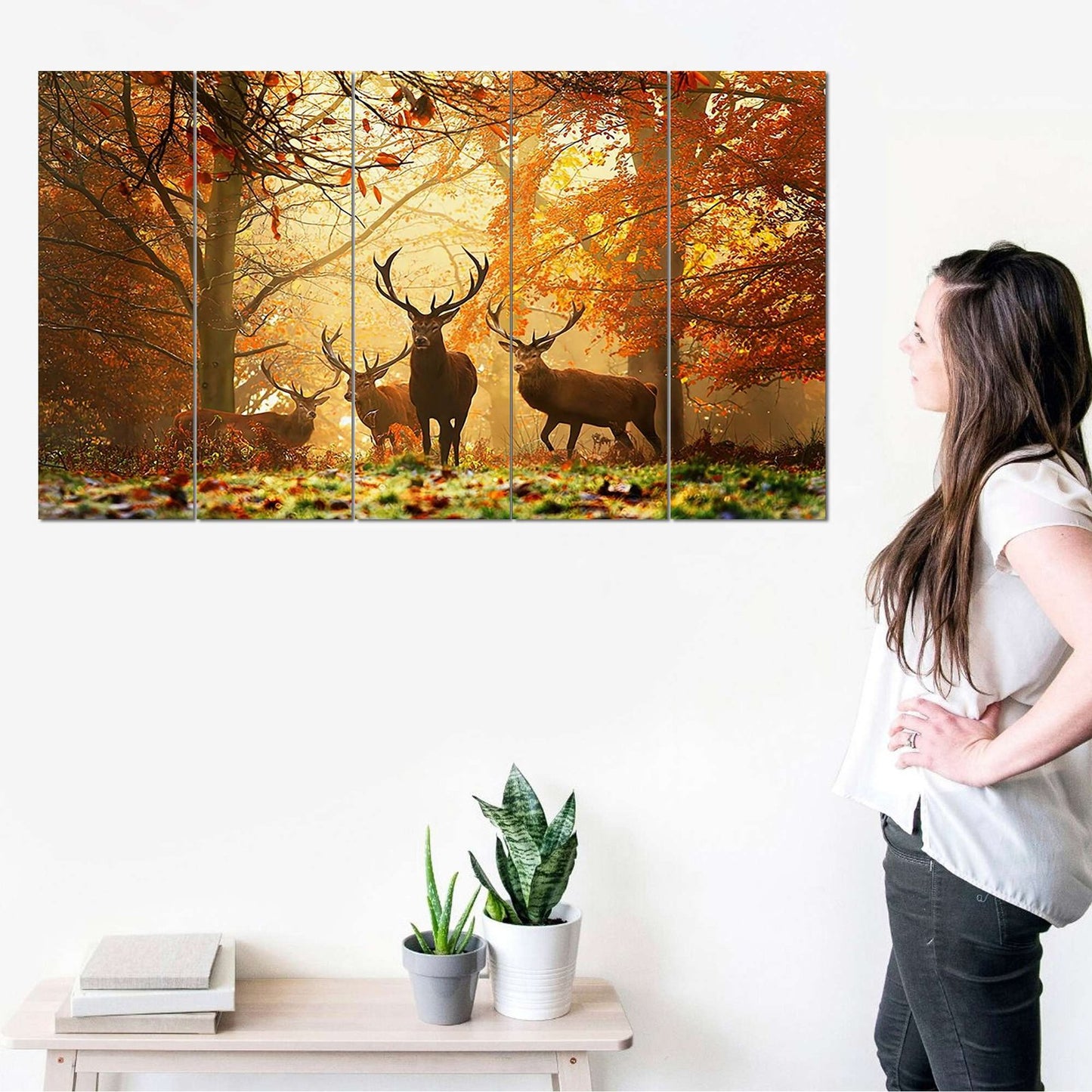 SET OF 5 DIGITAL WALL PAINTING
