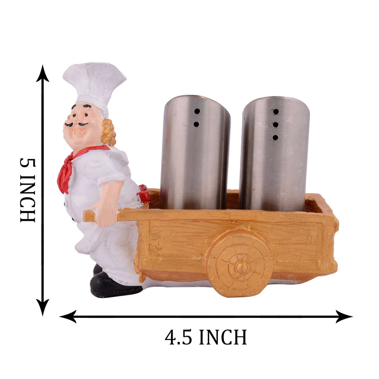 Resin Chef Figures Decorative Ornaments,Kitchen Decor,Cook Café Bar Statue, French Chef Figurines with Tray Message Board-1