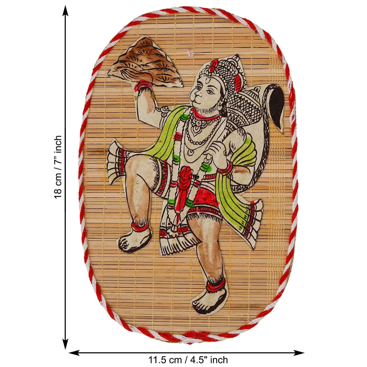 Bamboo Hand Crafted Wall Hangings Of Hanuman Ji For Home D’cor | Bamboo Art For Wall D’cor