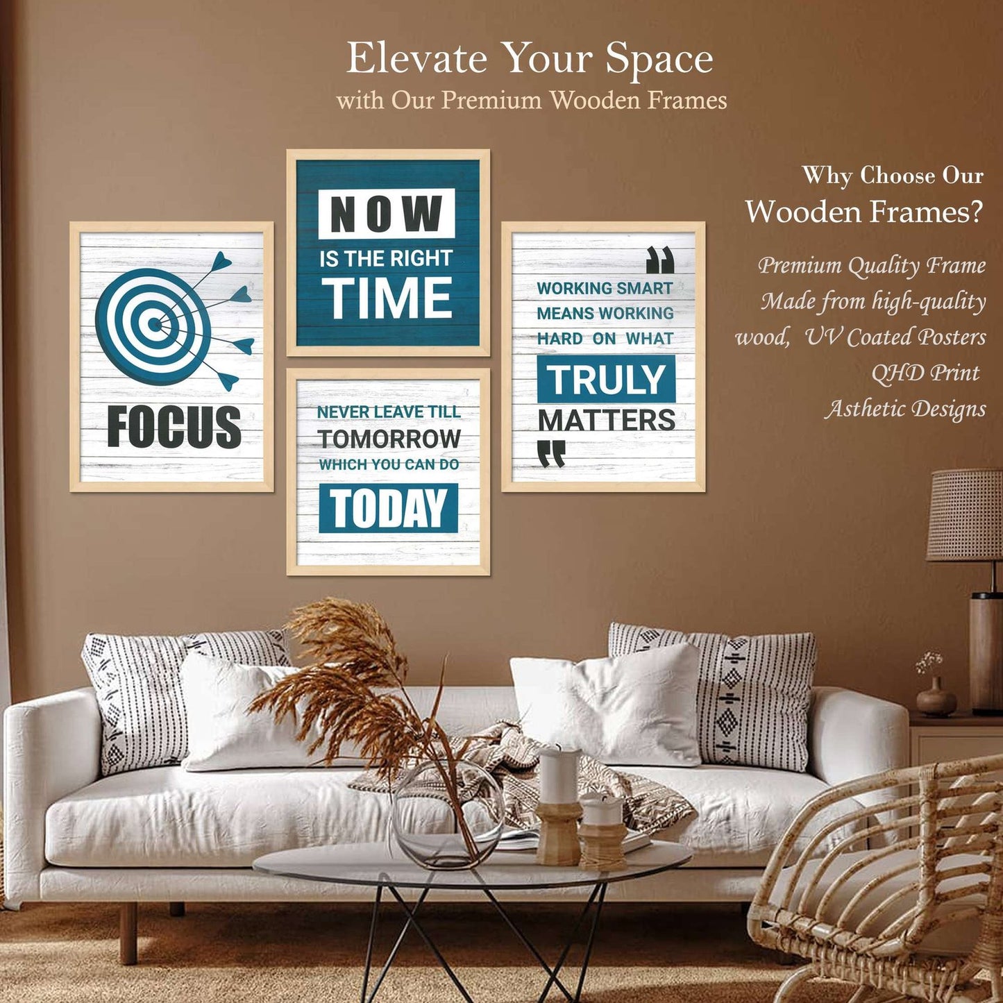 SET OF 4 DIGITAL WALL PAINTING