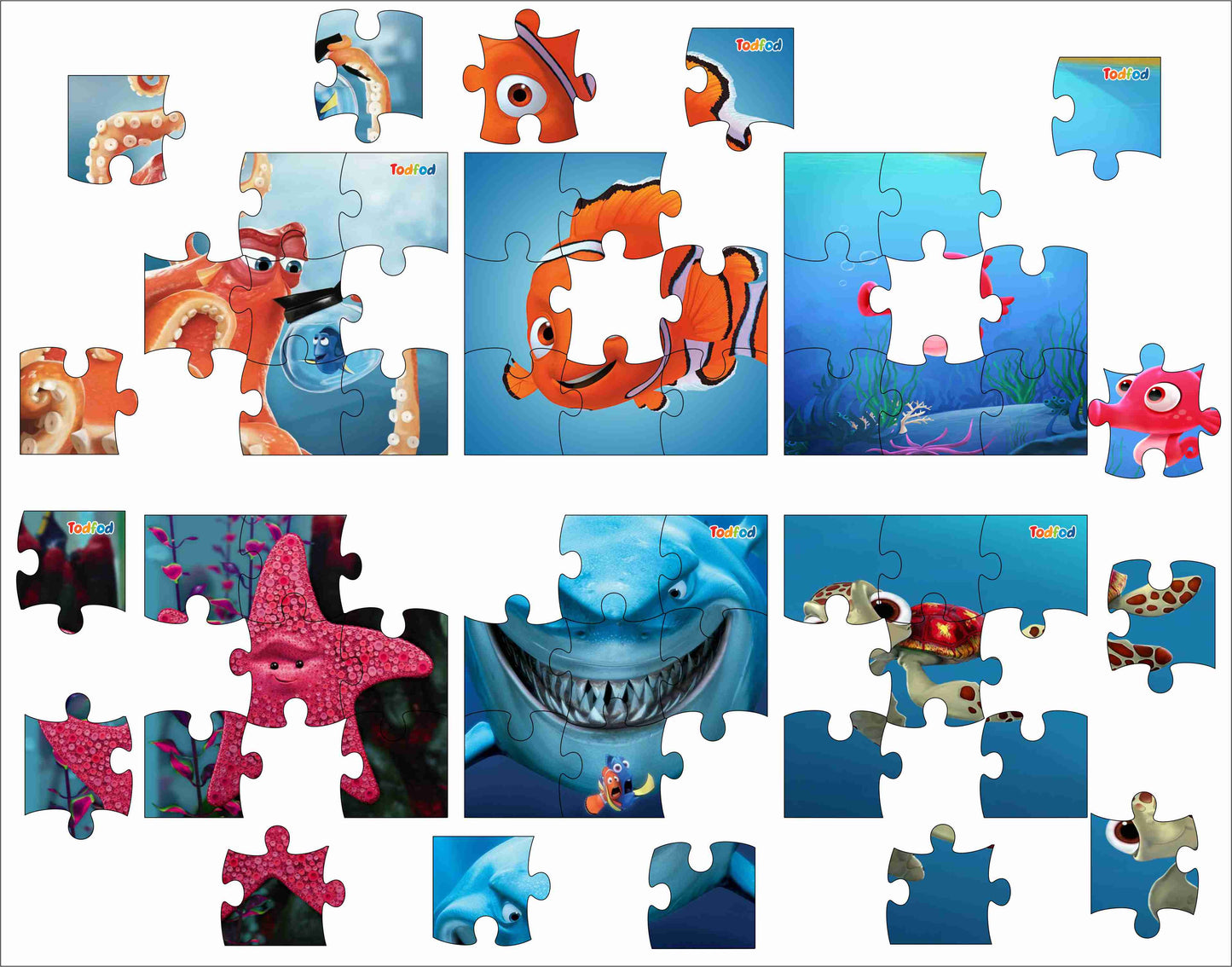 Wooden Jigsaw Puzzle - Finding Nemo