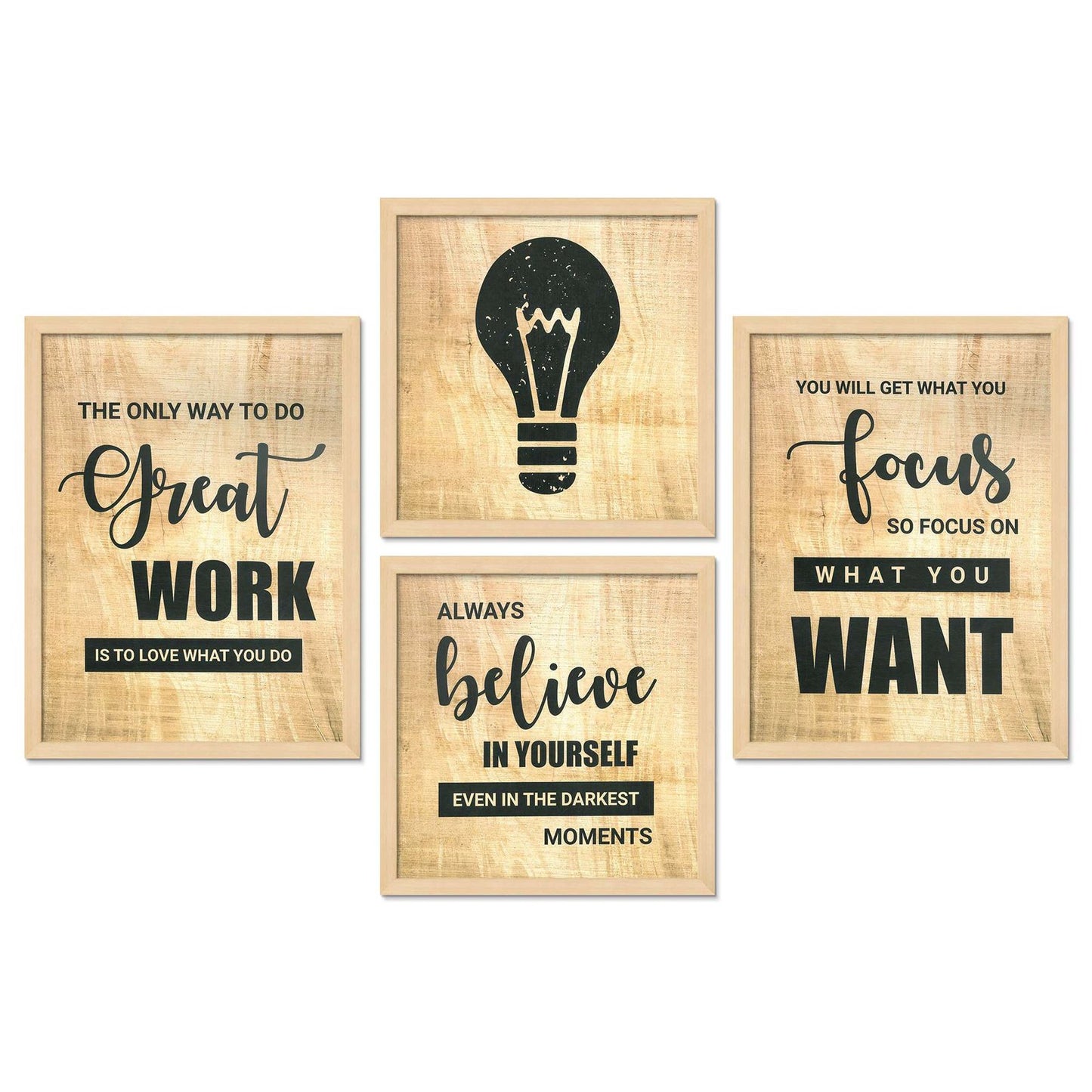 SET OF 4 DIGITAL WALL PAINTING