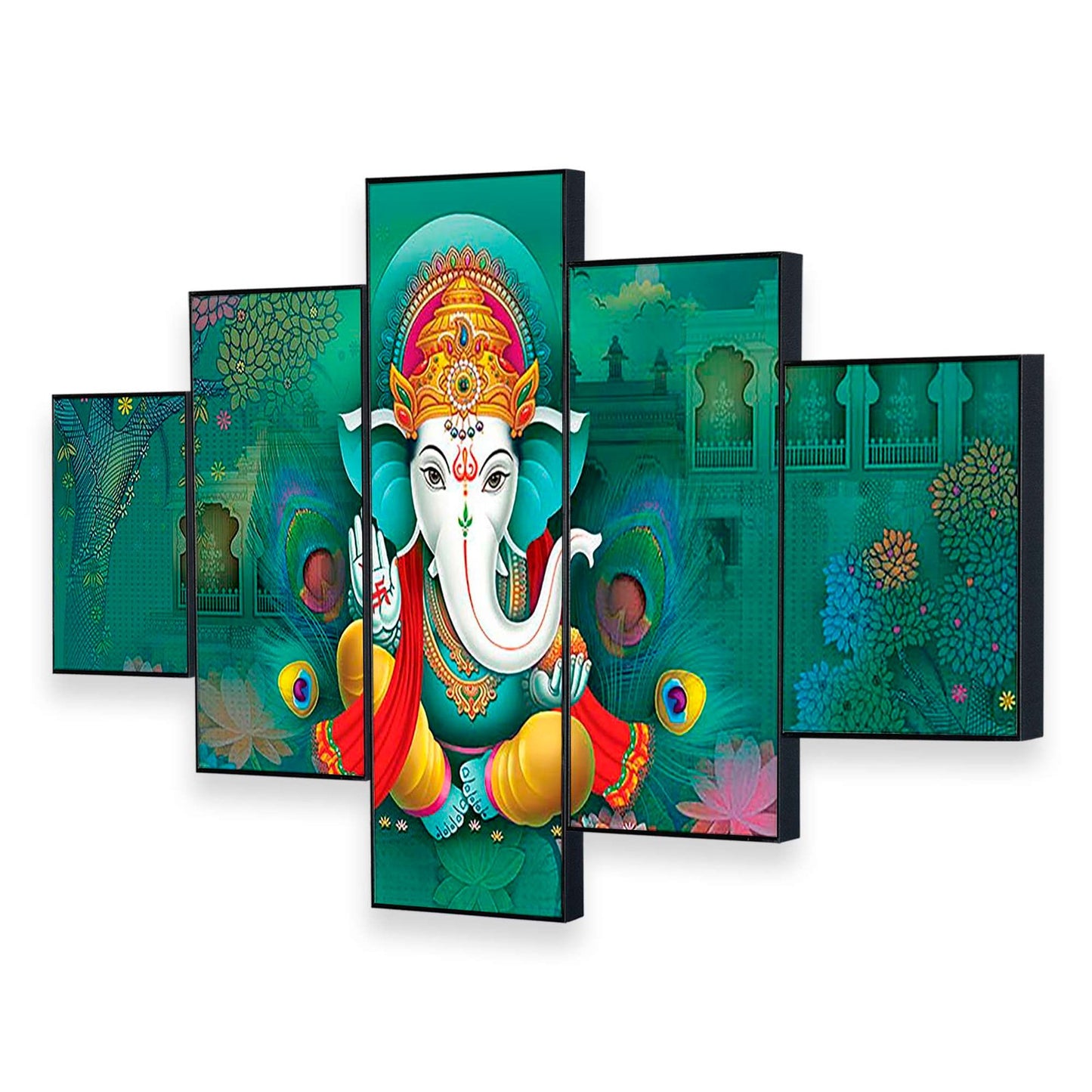 Set Of Five Framed Digital Wall Painting