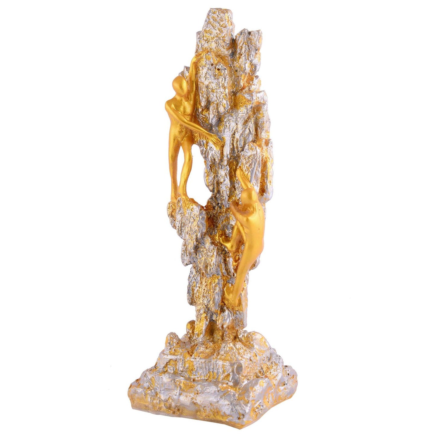 Men Sitting on Ball Showpiece for Home Decor Showpiece, Atlas Sculpture for Office Table Décor multicolour