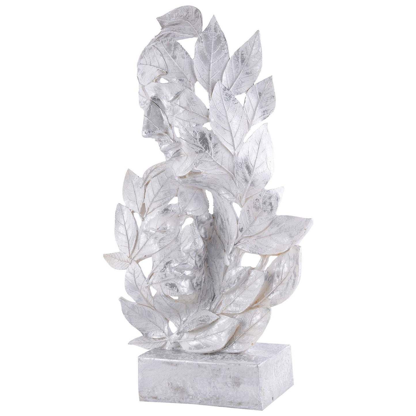 RomentIc Love Couple Face Statue silver Showpiece for Home Decor in Showpieces &Figurine table Decorations Items