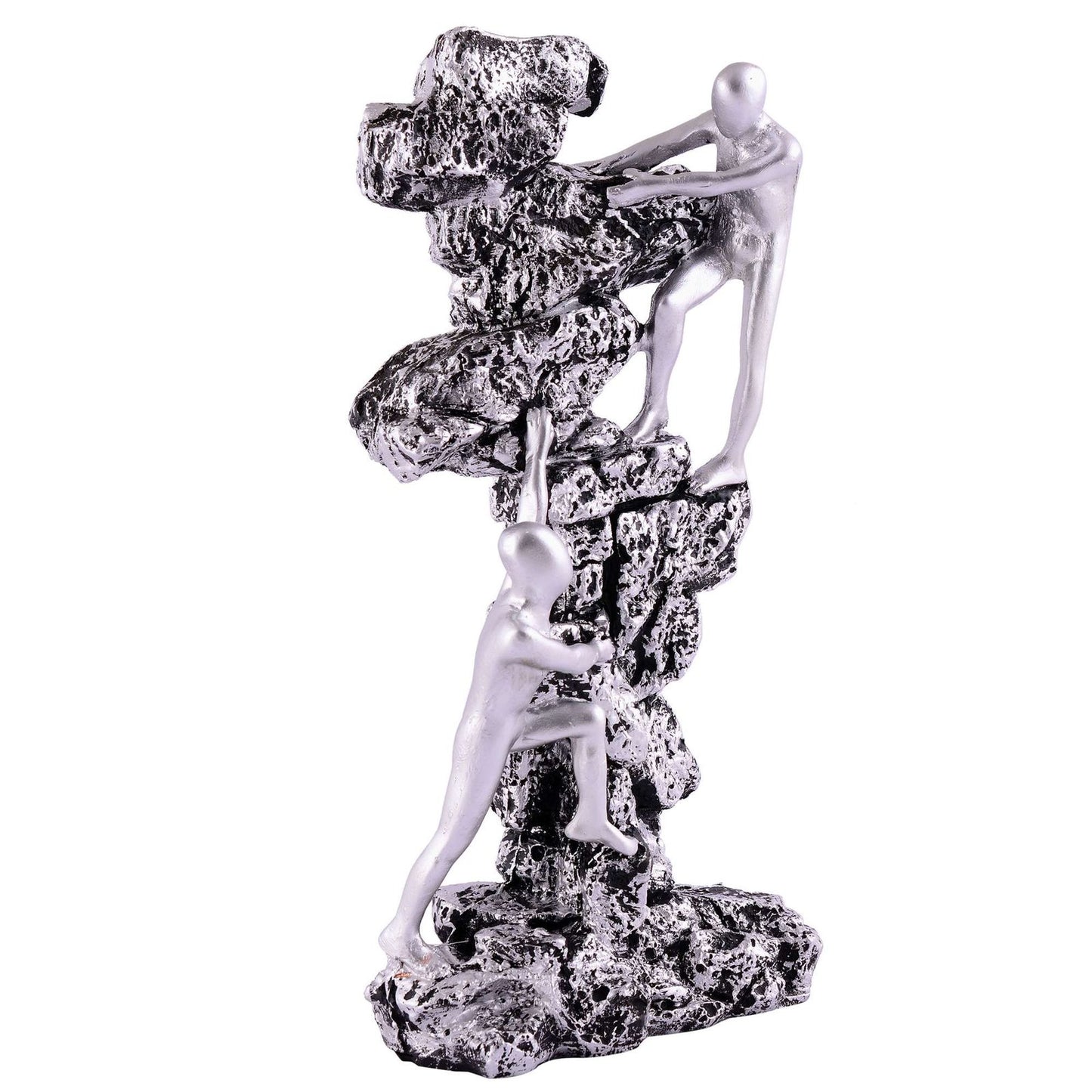 Men Sitting on Ball Showpiece for Home Decor Showpiece, Atlas Sculpture for Office Table Décor multicolour