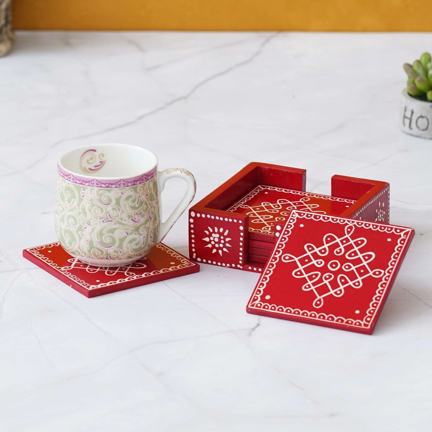 Handcrafted Wooden Tea Coasters: Elegant Protection for Your Table