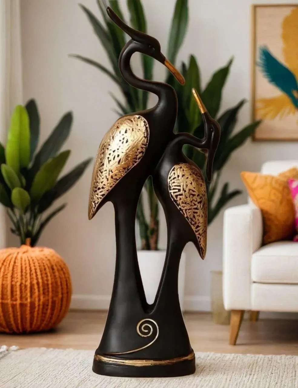 Swan Couple Statue