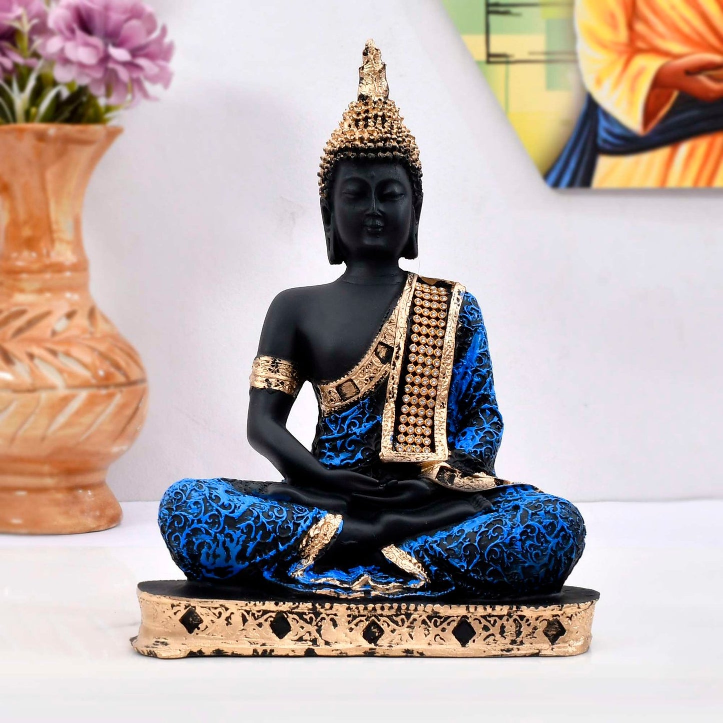 Beautiful Sitting Buddha Idol Statue