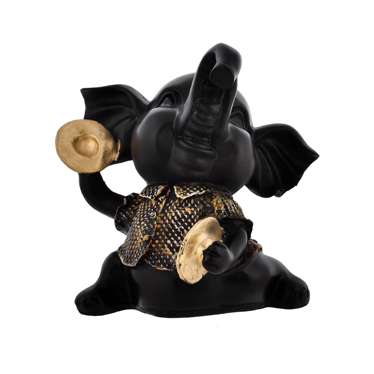 Elephant Playing Musical Instrument Sculpture