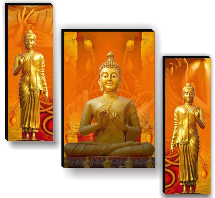 Set Of 3 Digital Wall Painting