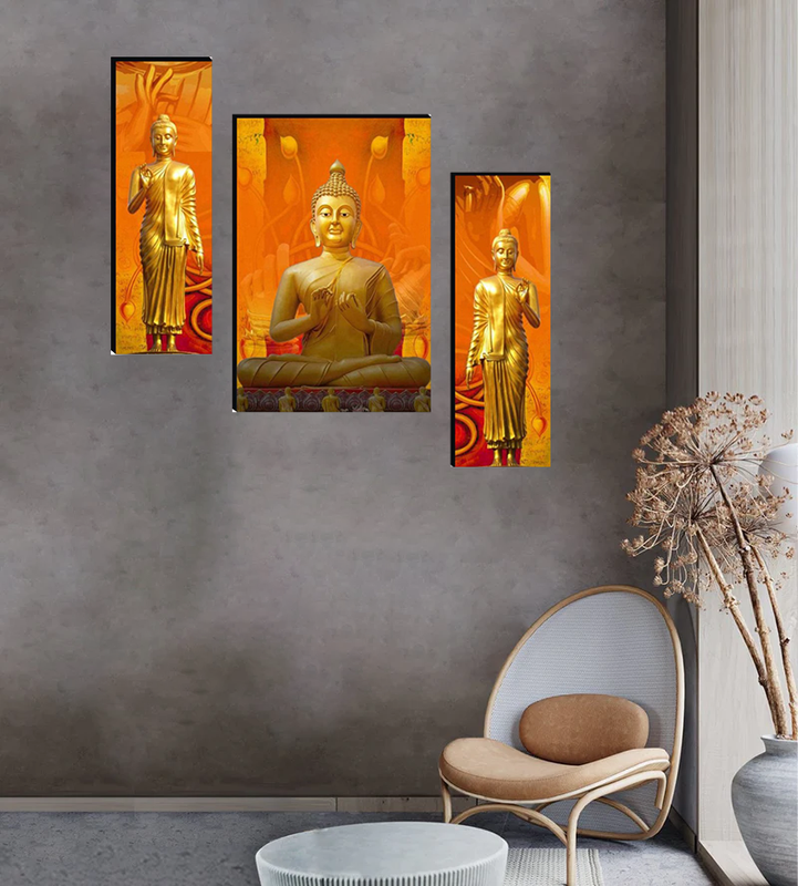 Set Of 3 Digital Wall Painting