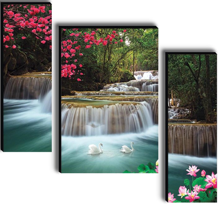 Set Of 3 Digital Wall Painting