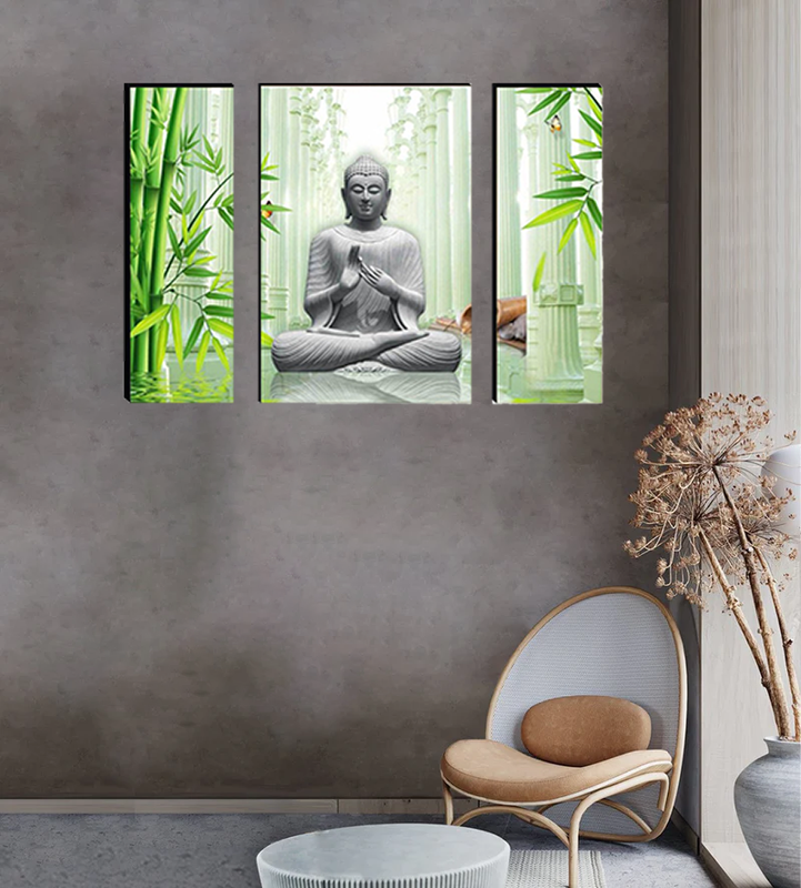 Set Of 3 Digital Wall Painting