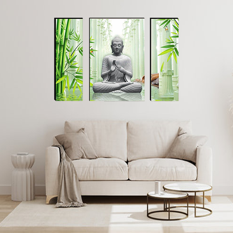 Set Of 3 Digital Wall Painting
