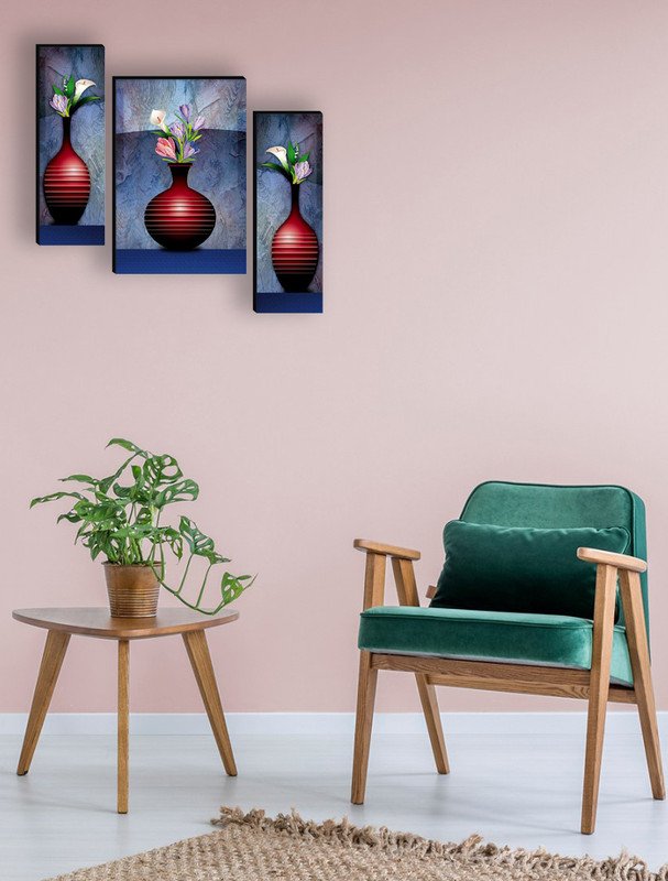 Set Of 3 Digital Wall Painting
