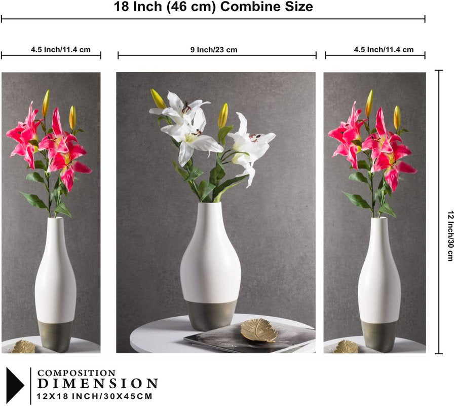 Set Of 3 Digital Wall Painting